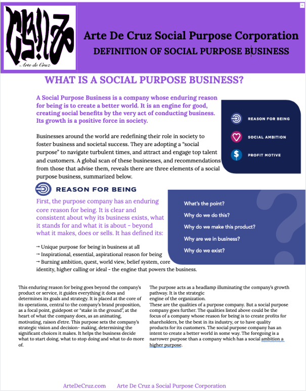 SPC, social purpose corporation, Washington state spc