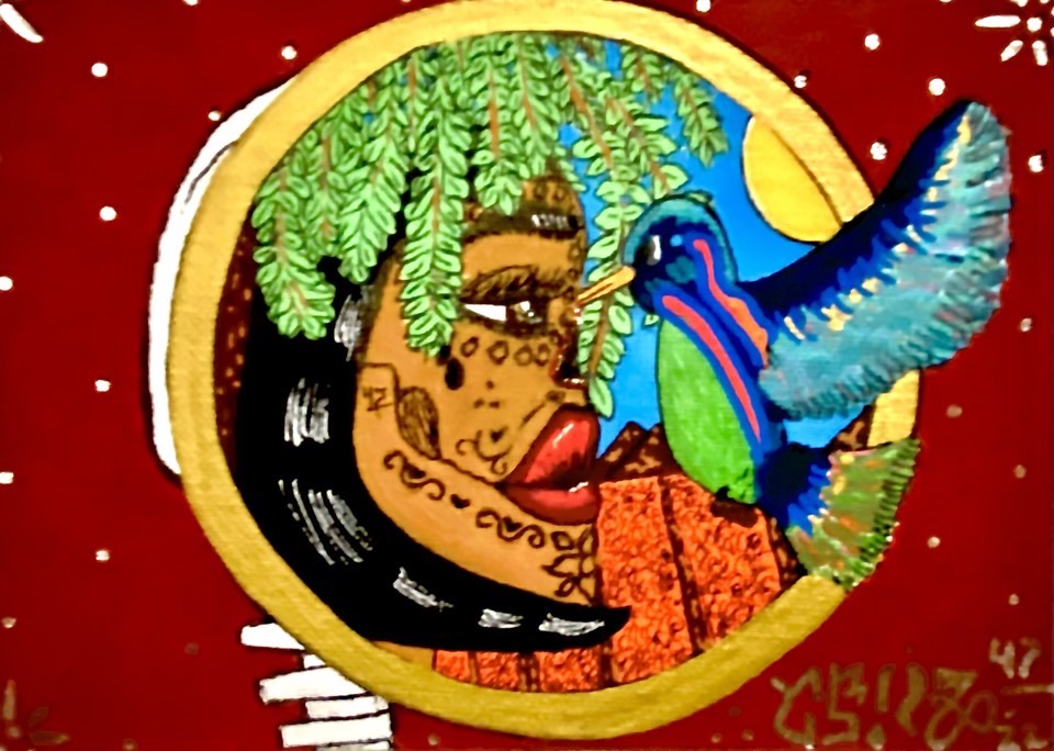 Senseless, ArteDeCruz, Artist Alisa Cruz, Alisa Centehua Cruz, Base Camp Studios, Seattle, Latinx Art, Chicana Art
